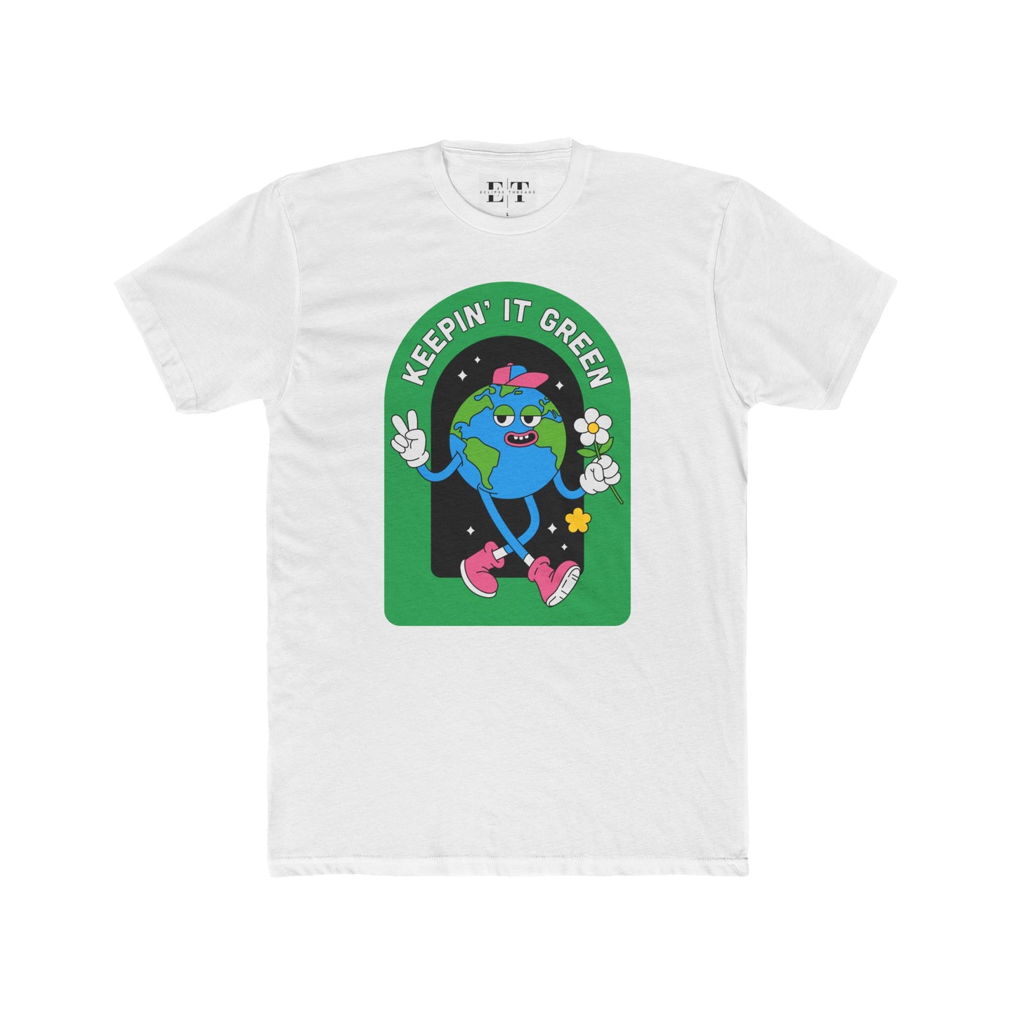 Eco-Friendly Unisex Cotton Crew Tee - Keepin' It Green T-Shirt