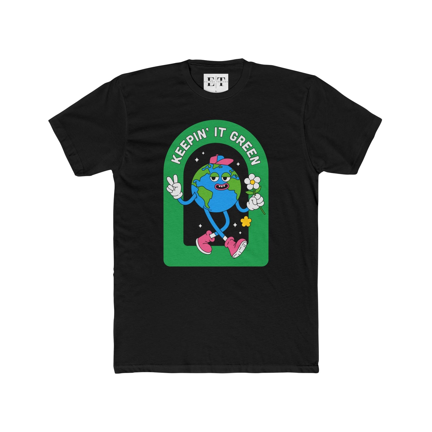 Eco-Friendly Unisex Cotton Crew Tee - Keepin' It Green T-Shirt