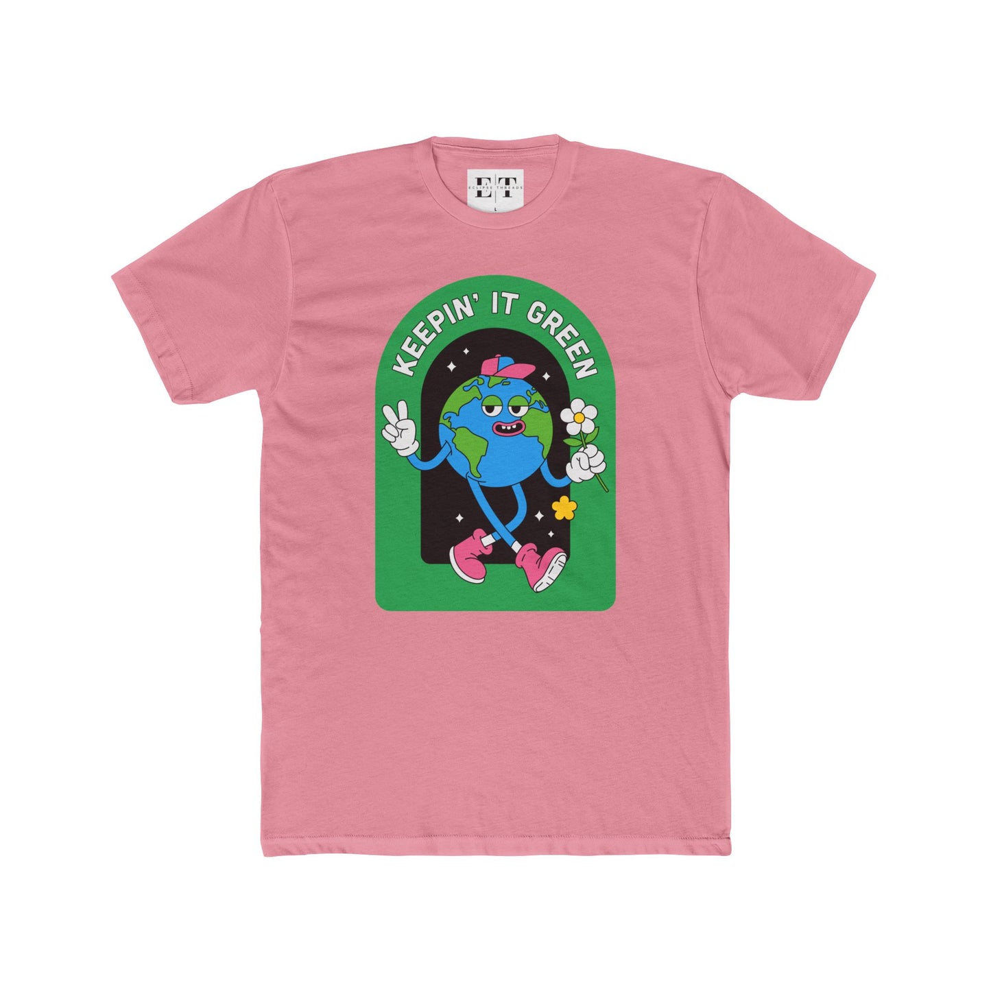Eco-Friendly Unisex Cotton Crew Tee - Keepin' It Green T-Shirt