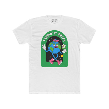 Eco-Friendly Unisex Cotton Crew Tee - Keepin' It Green T-Shirt