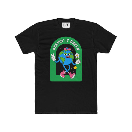 Eco-Friendly Unisex Cotton Crew Tee - Keepin' It Green T-Shirt